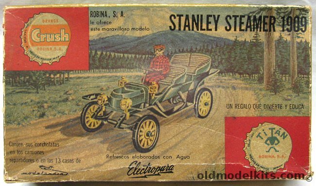 Orange Crush-Revell 1/32 1909 Stanley Steamer plastic model kit